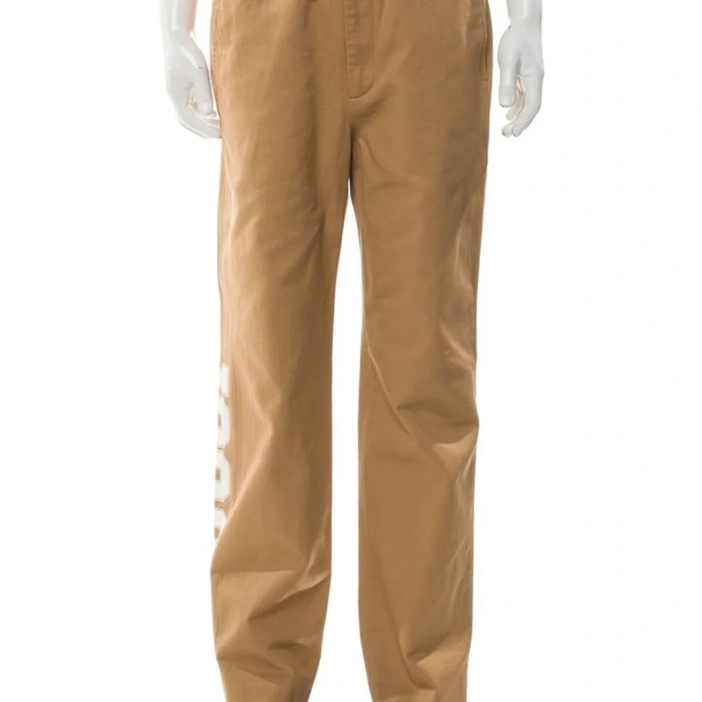 Gucci Tan Joggers with White Logo